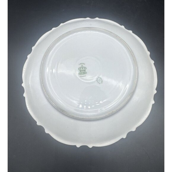 VTG Coronet Limoges France Hand Painted Rose Floral Gold Trim Plate 8.5” - Picture 6 of 7